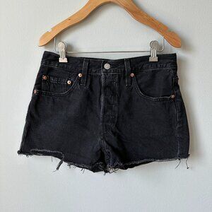 Levi’s 501 Faded Black Cut-Off Jean Shorts | Size 4